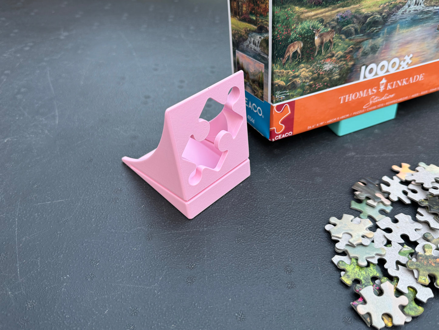 Puzzle box holder