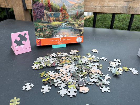 Puzzle box holder
